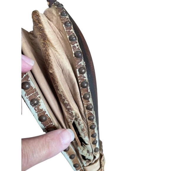 Vintage Antique Hand Painted Wooden Floral Fireplace Bellows SKU 9309 - Picture 11 of 12